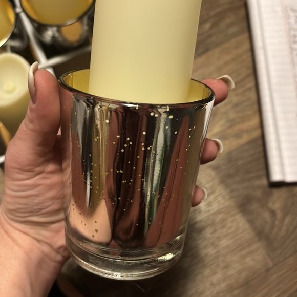 5 votive candle holders with 6 led candles - Picture 2 of 4